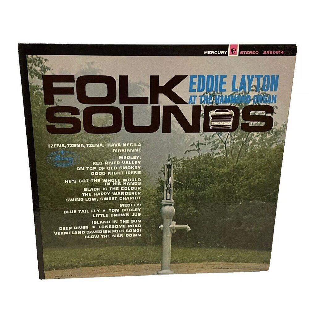 Eddie Layton Folk Sounds (Vinyl, 1963) Mercury SR 60814 Good LP Record Album